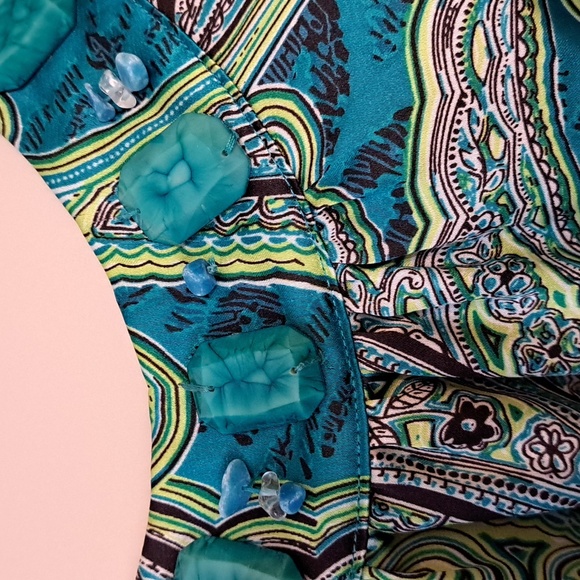 Turquoise Halter Top - Picture 4 of 13